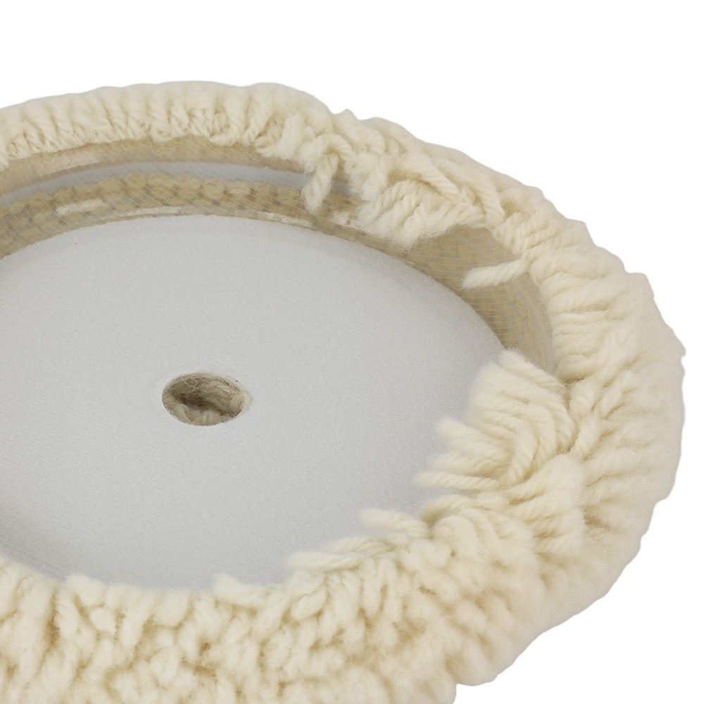 7 Inch Hook Loop Wool Bonnet Car Polishing Pad for Compound Buffer Application