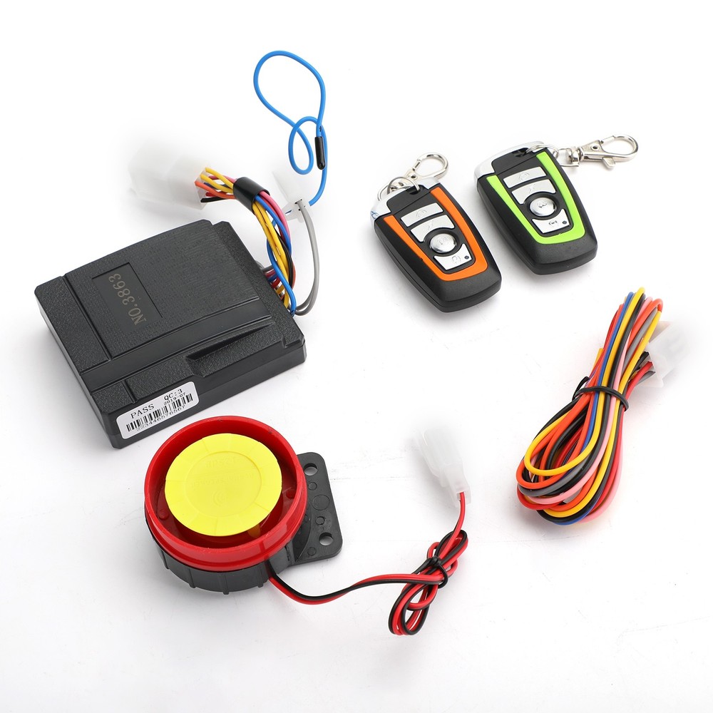 Anti-Theft Security Alarm System Motorc Scooter Remote Control Engine Start CA