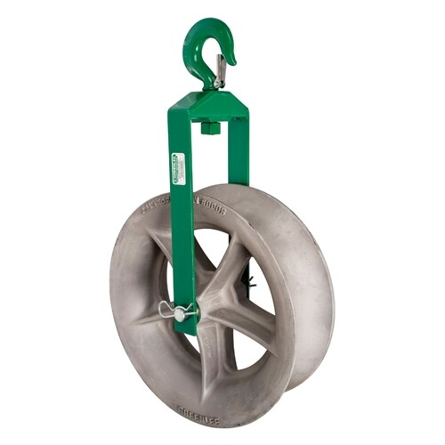 Greenlee 8018 18" Cable Puller Hook Sheave Unit with 8,000 lbs Capacity