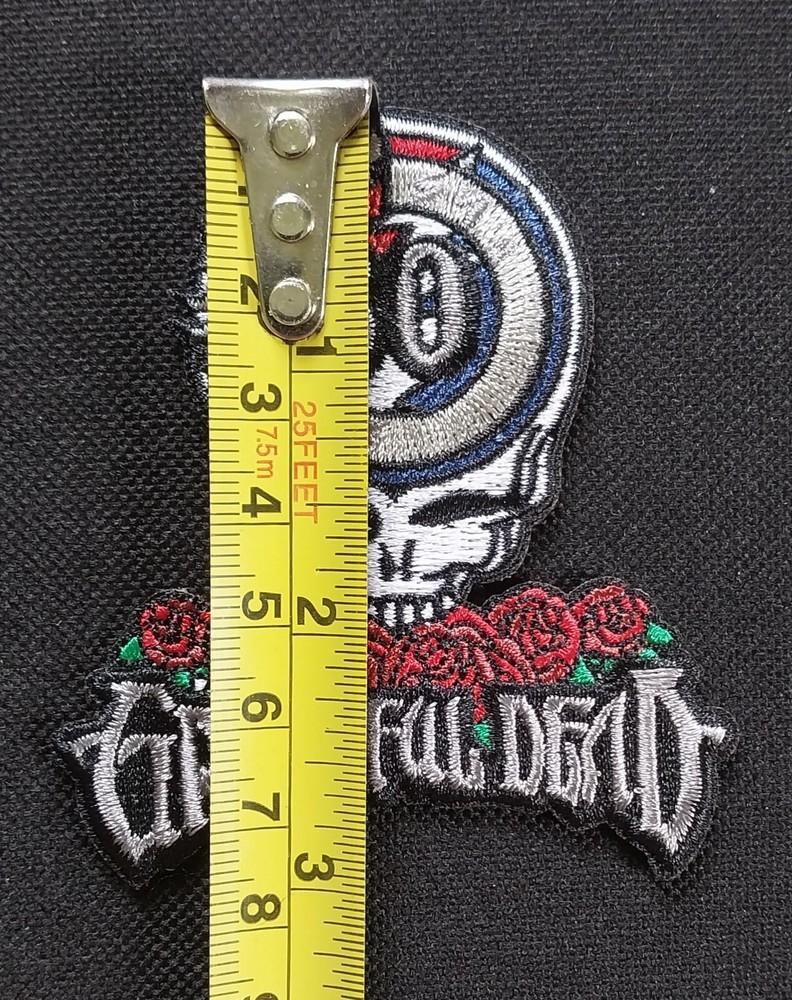 LICENSED ~ GRATEFUL DEAD 60th Anniversary and Logo ~ Iron On Band PATCH