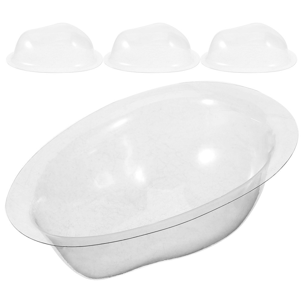 4 Pcs Face White Blank Mask Animal Shape Masks Plastic