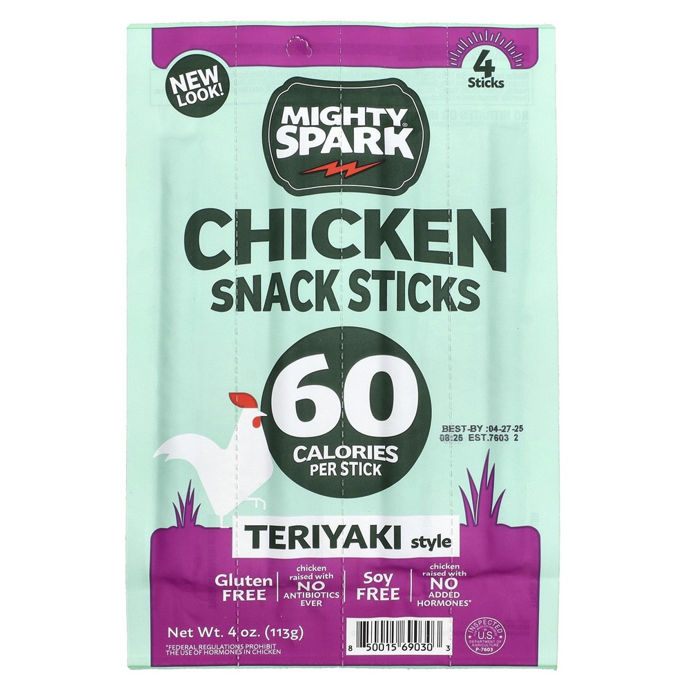Chicken Snack Sticks, Teriyaki Style, 4 Sticks