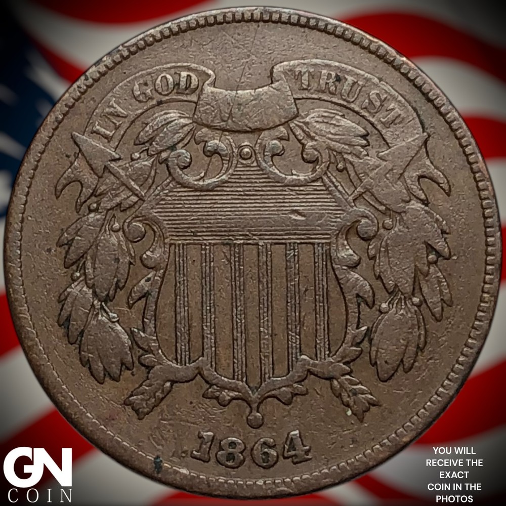 1864 2 Cent Piece Z2263