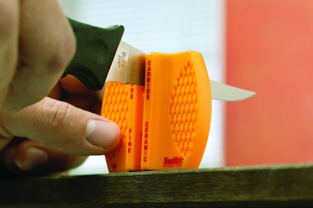 Smiths Two Step Knife Sharpening Stone Yellow NIP