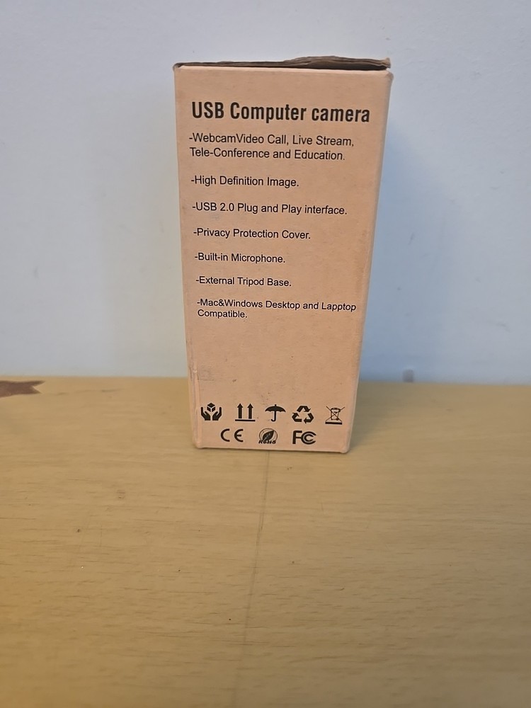HD USB Webcam 1080p with Rotatable Clip USB Desktop PC