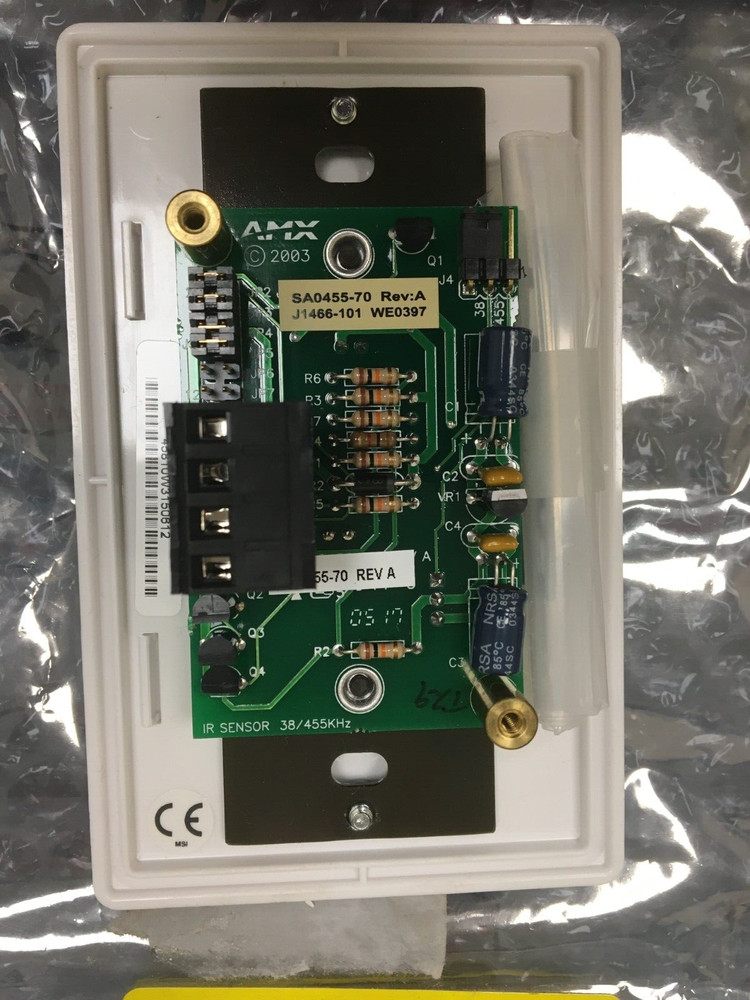 AMX FG458-10 IRX-DM+ Wall-Mount Remote IR Sensor, White