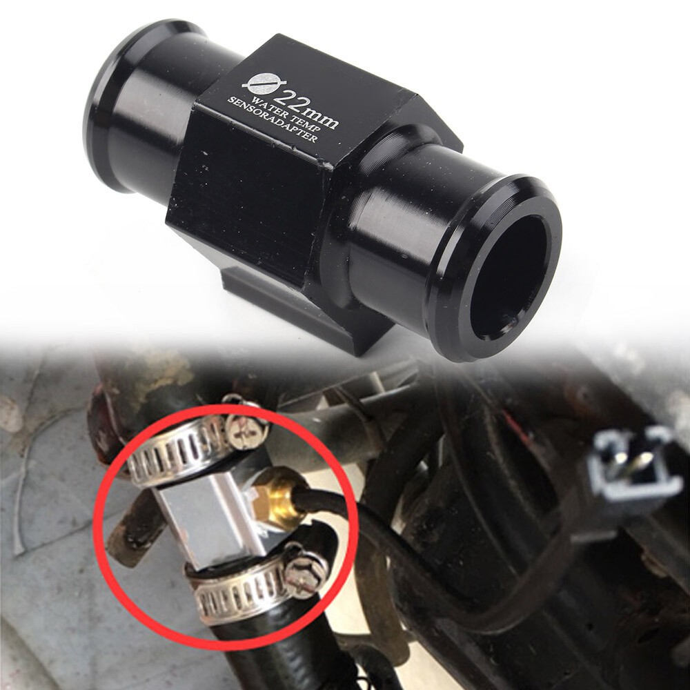 22mm Motorcycle Water Temp Temperature Joint Pipe Hose Sensor Gauge Adapter