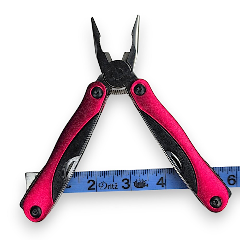 Foldable Multi-Tool Pliers - Knife - Flat & Phillips Head - Nail File