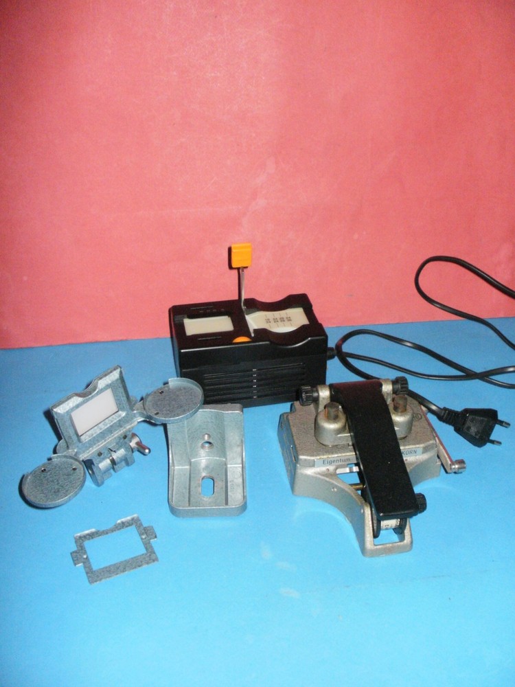 Lot of three different devices for viewing and processing slides from Germany