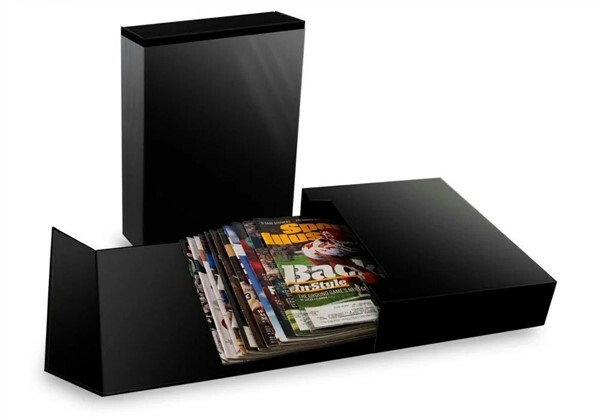 BCW 2.5 Inch Magazine / Document / Manual Size Black Stor-Folio Drop Back Box
