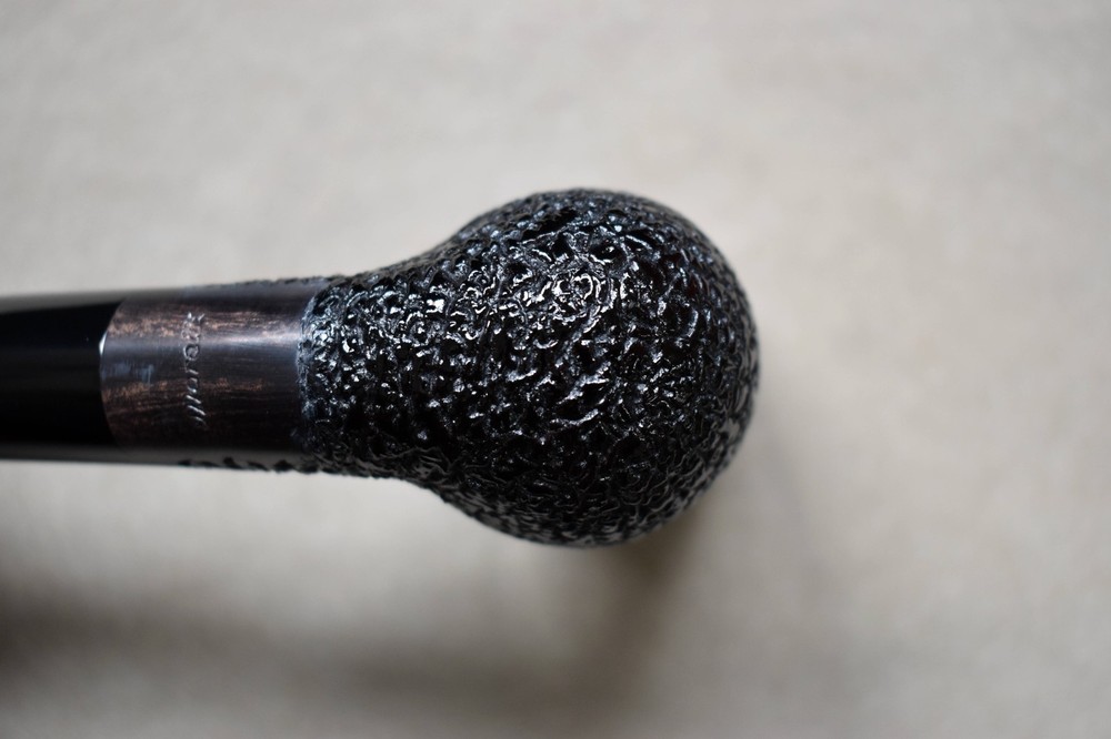 Moretti Pipe Black Rusticated Chimney Freehand