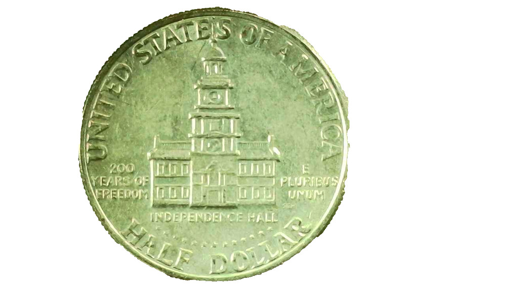 1976D Kennedy Half Dollar Error - Filled Mint Mark "D" - #244