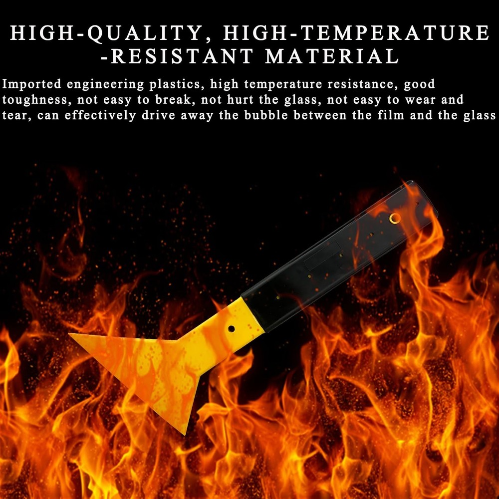 Window Tint Squeegee, Triangle Tinting Squeegee with Non-Slip Long Handle, Au...