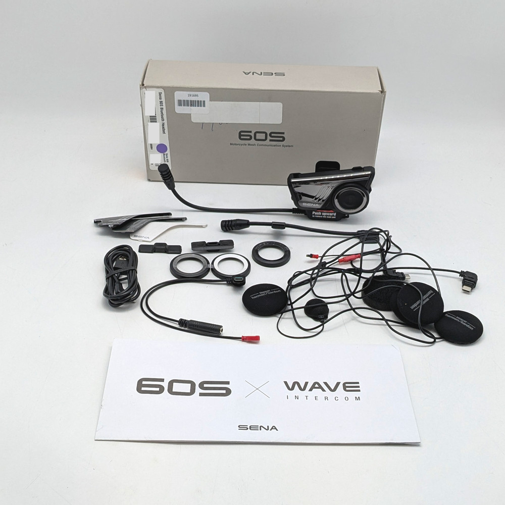 Sena 60S Motorcycle Mesh Bluetooth Communication System Headset Single (60S-01)