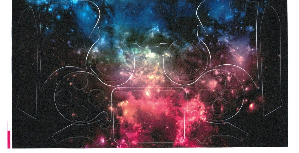 PS4 Gamer Controller Skins - 3 Pack - Galaxy, Electric, ink