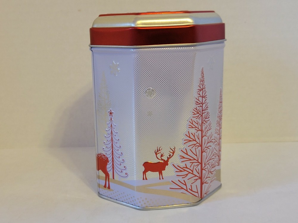 Aldi German 2018 Musical "O Christmas Tree" Christmas Cookie Tin - EMPTY