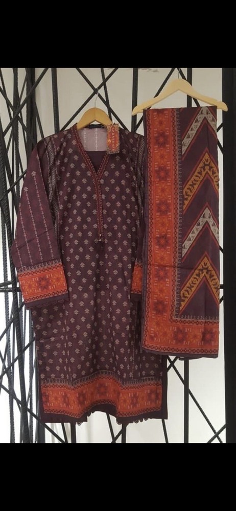 Lawn 3 piece pakistani shalwar kameez ready made new