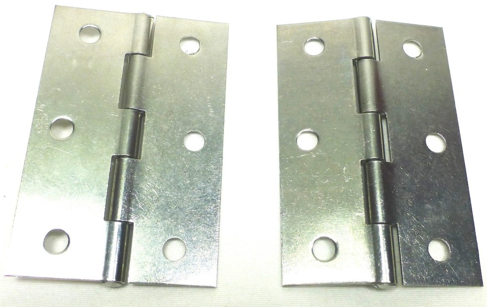 (2) Two Large Swing Hinges or Stay Hinges (Chromed)