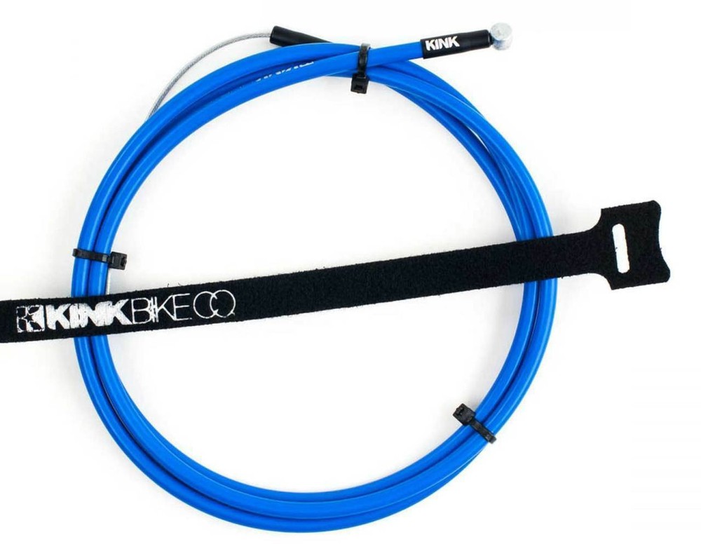 KINK BIKES LINEAR BMX BRAKE CABLE WITH STRAP - BLUE