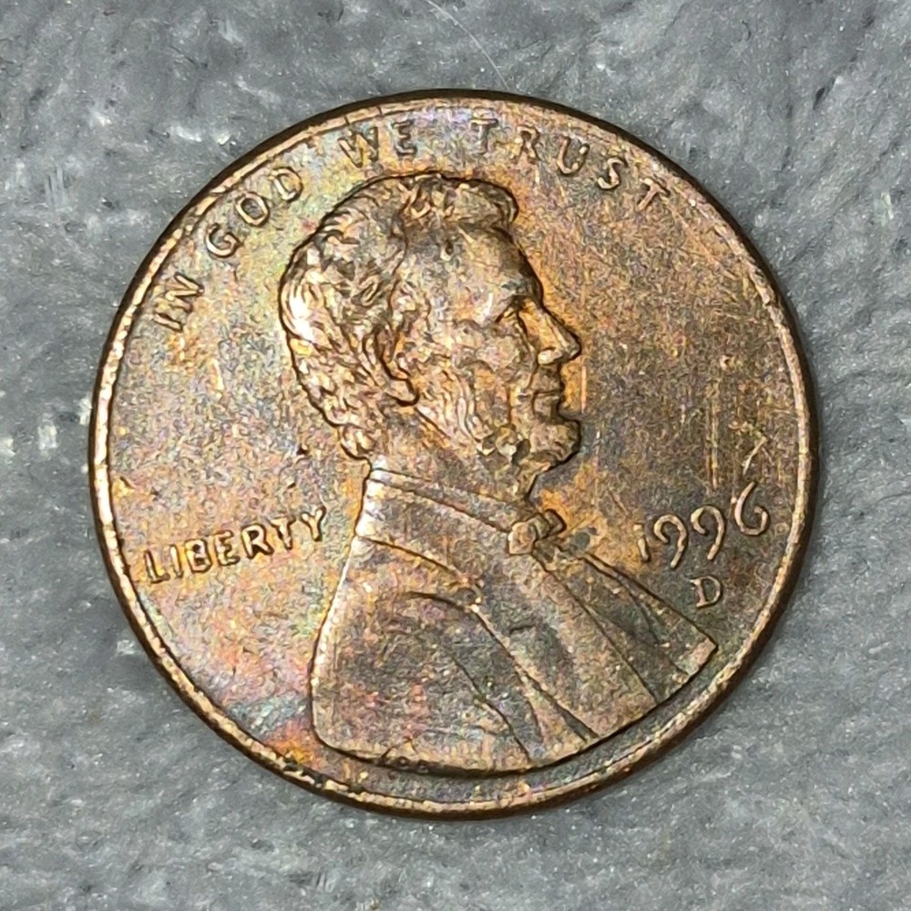 1996 Lincoln Memorial Small Cent Denver Mint Copper RB Circulated