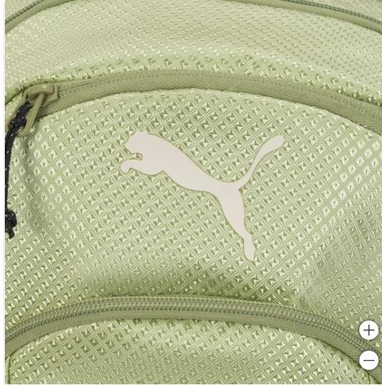 Puma Backpack Challenger 2 Green Pockets Reflective Compression Straps School