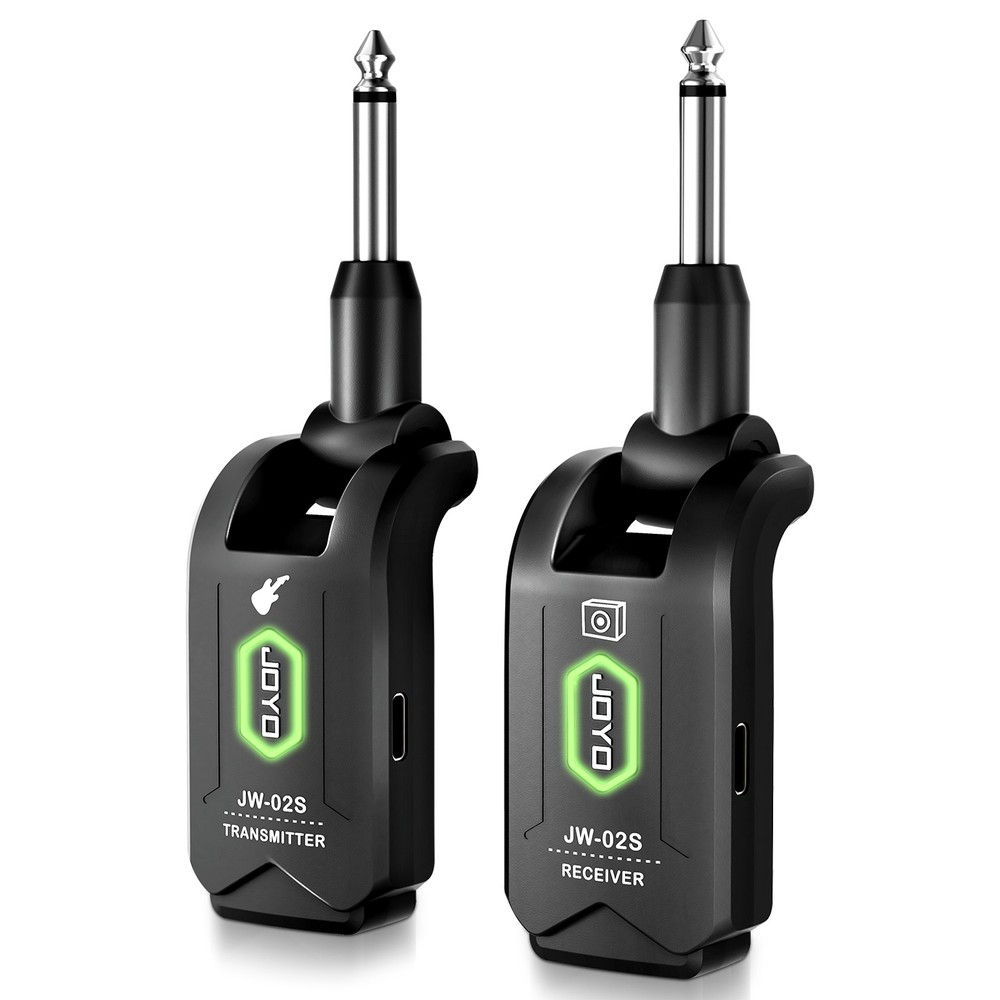 JOYO 5.8GHz Wireless Guitar System Transmitter Receiver 4 Channels Rechargeable