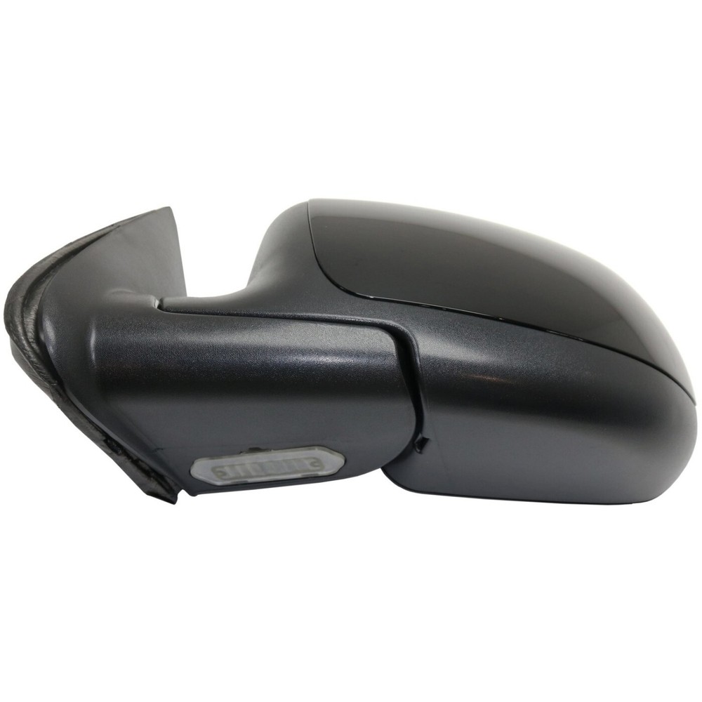 Side View Mirrors Power Heated Smooth Black with Puddle Pair For 00-02 Chevy GMC