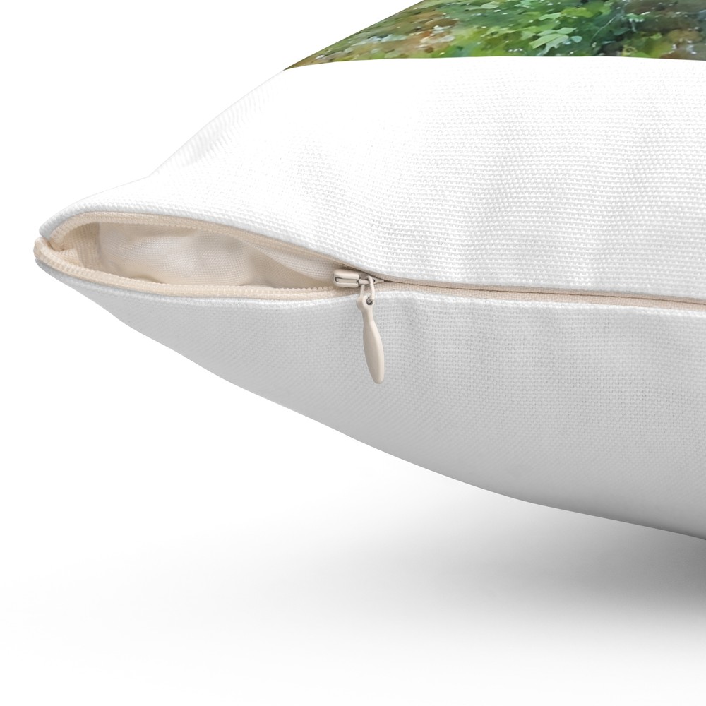 Peaceful Nature Inspired Style 2 Spun Polyester Square Pillow