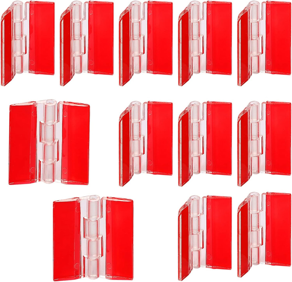 12 Pcs Acrylic Self Adhesive Small Transparent Continuous Hinge Tools for Cabine