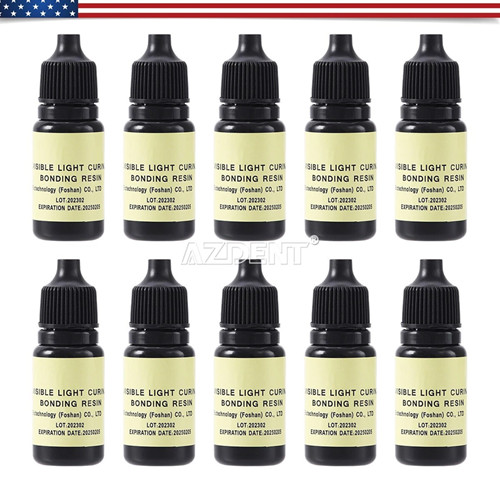 10 Pack Dental Adhesive Light Cure Dentin Enamel One Step Bonding Composite 5ML