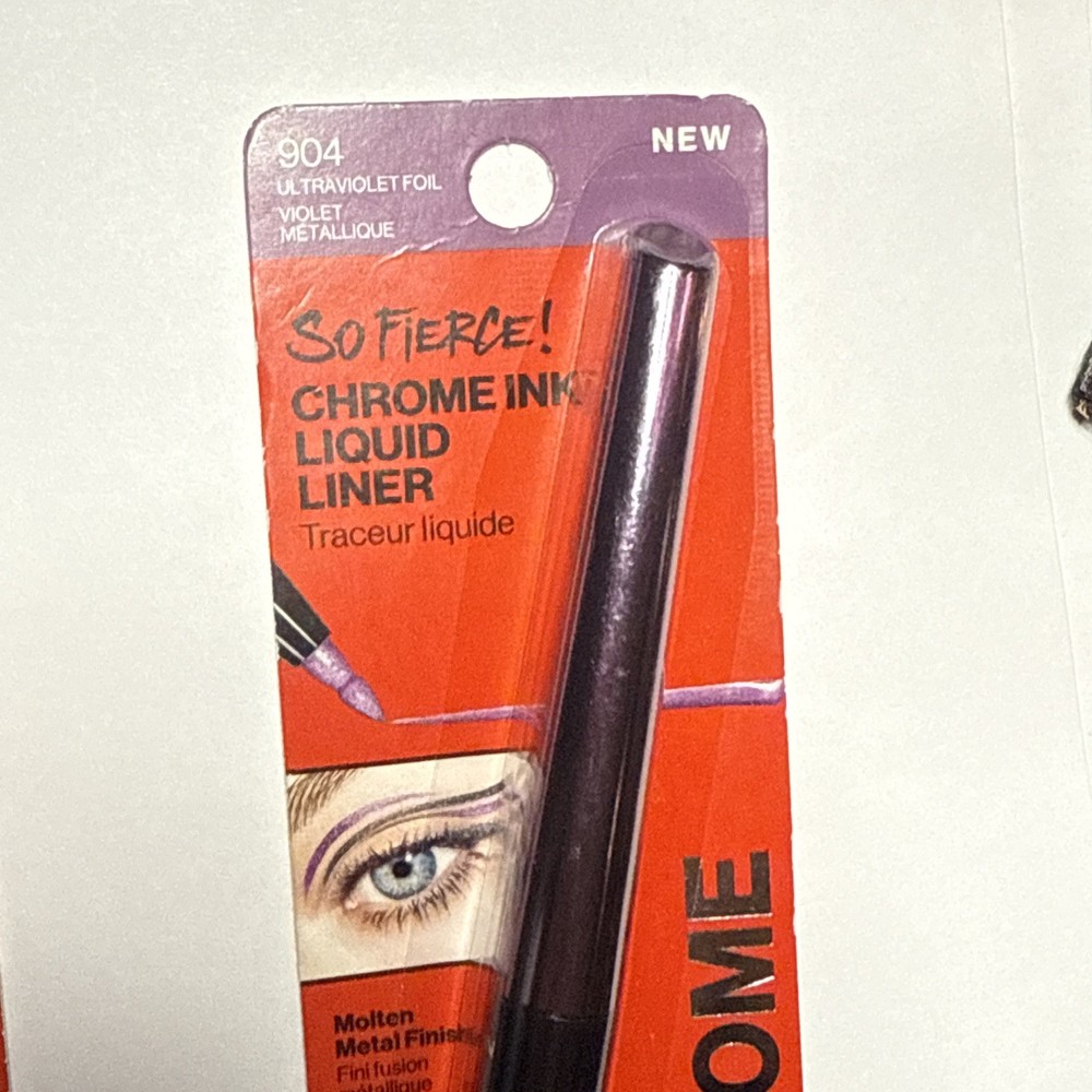 3 PACK REVLON SO FIERCE! CHROME INK LIQUID LINER FLEXIBLE TIP