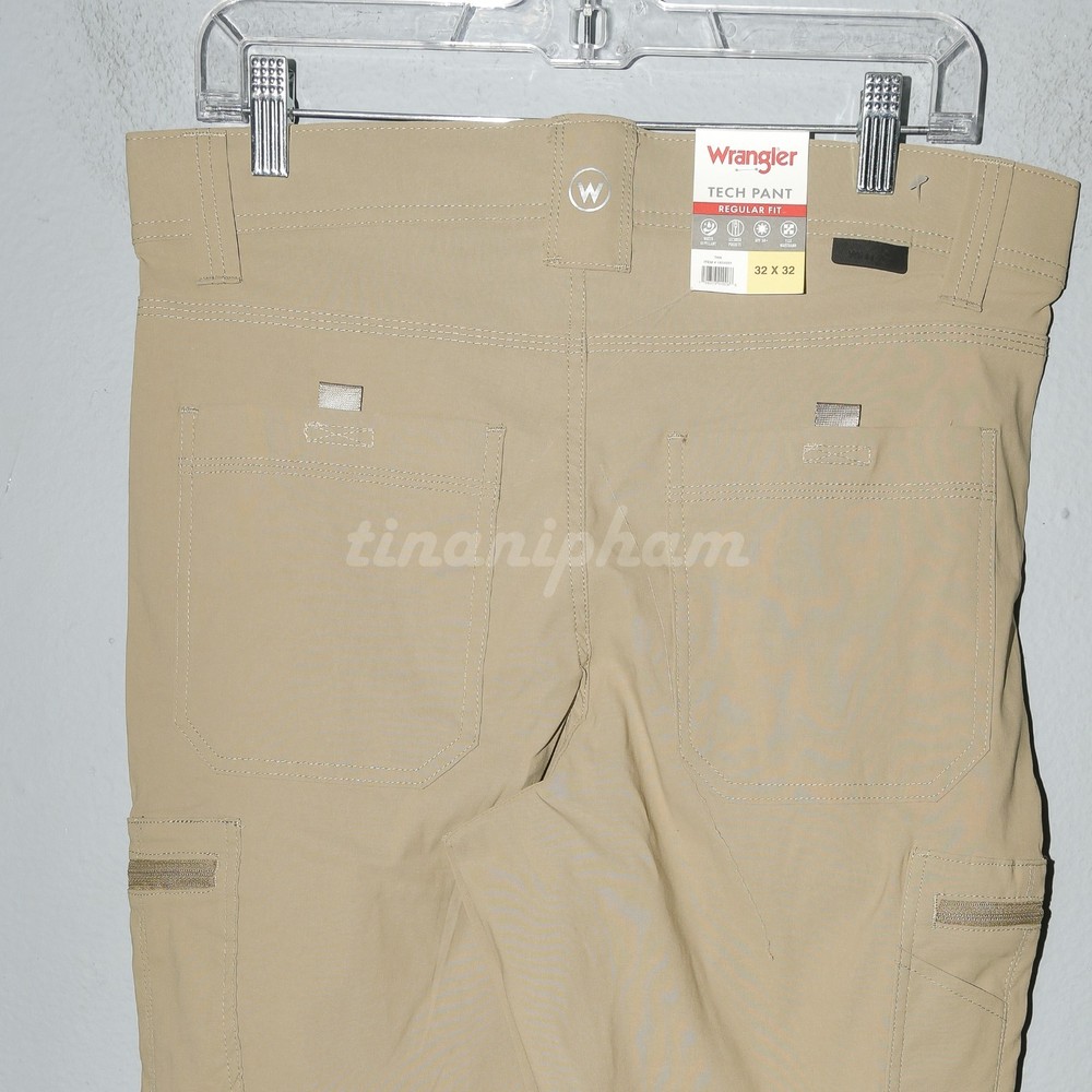 Wrangler Men's Tech Pant in tan , gray, black