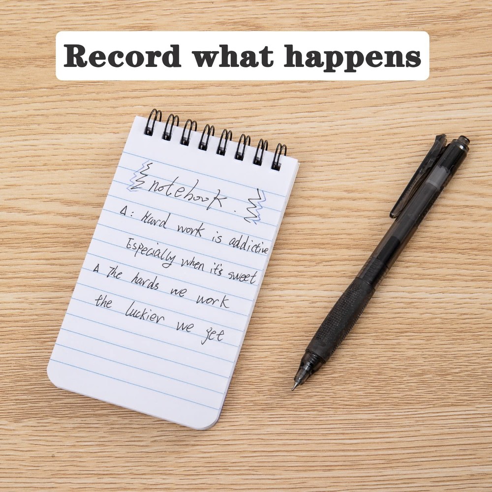 QiCheng 6pack Pocket Notebook Small Notepad Pocket Notepad Small Spiral Noteb...