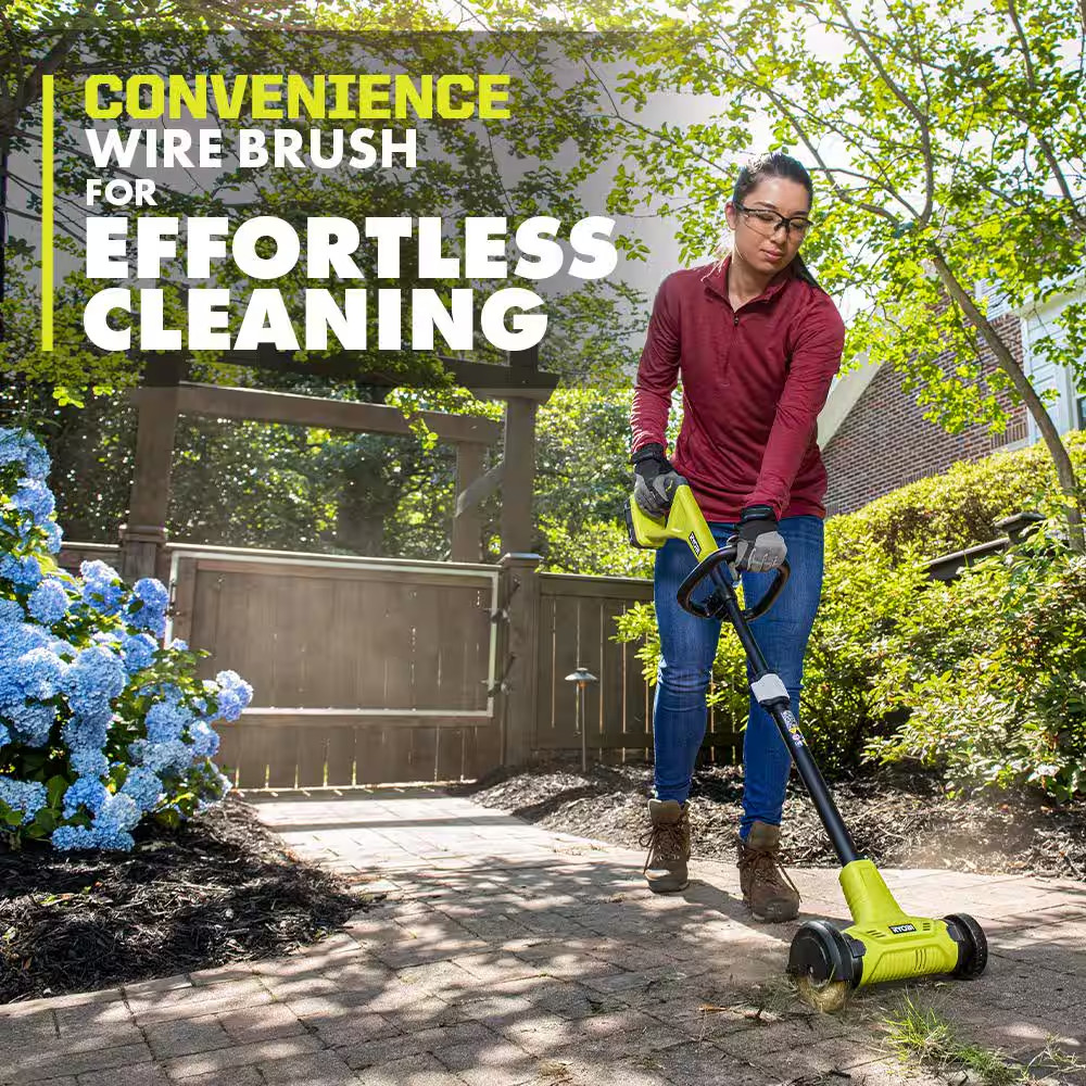 ONE+ 18V Patio Cleaner with Wire Brush Edger (Tool Only)