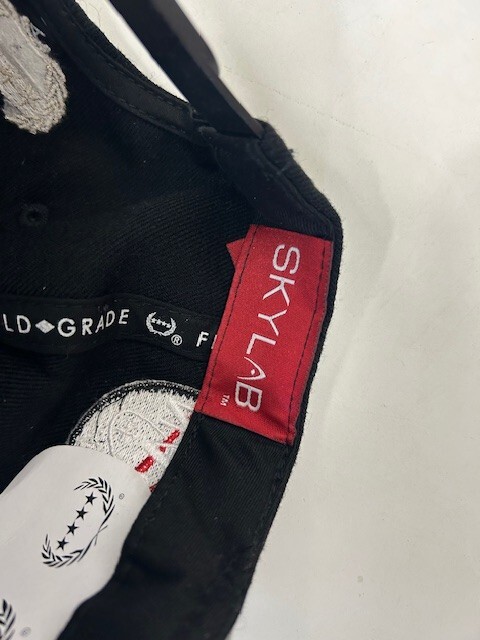 Field Grade Skylab NASA Flight Operations Strapback Adjustable Hat Black