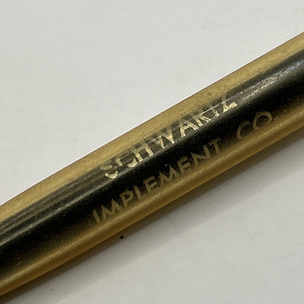 VTG Ballpoint Pen Schwartz Implement Co. Bazine KS