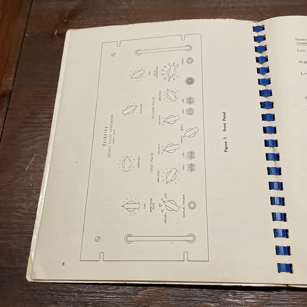 Beckman Berkeley Model 4904 Double Pulse Generator Instruction Manual
