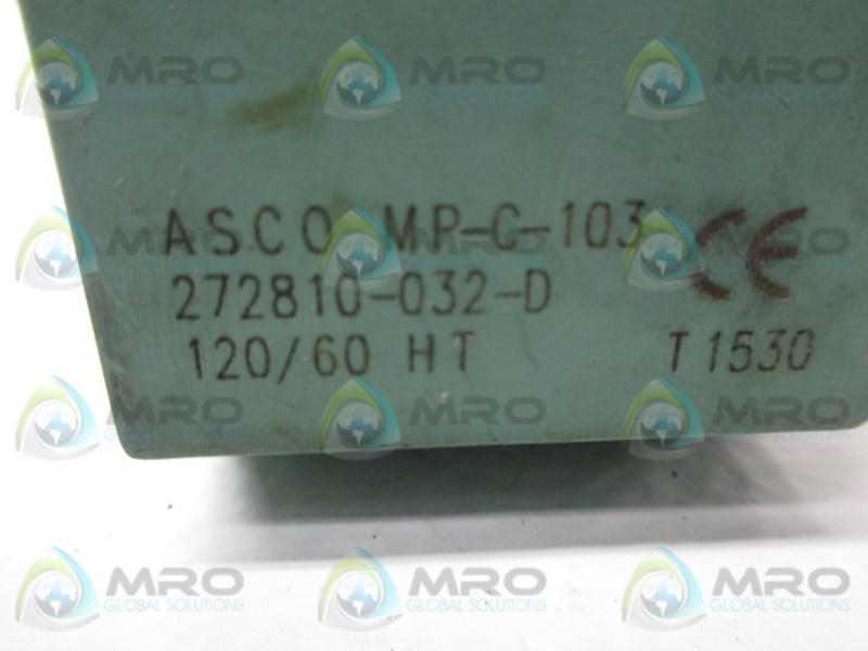 ASCO MP-C-103 272810-032-D COIL UNMP