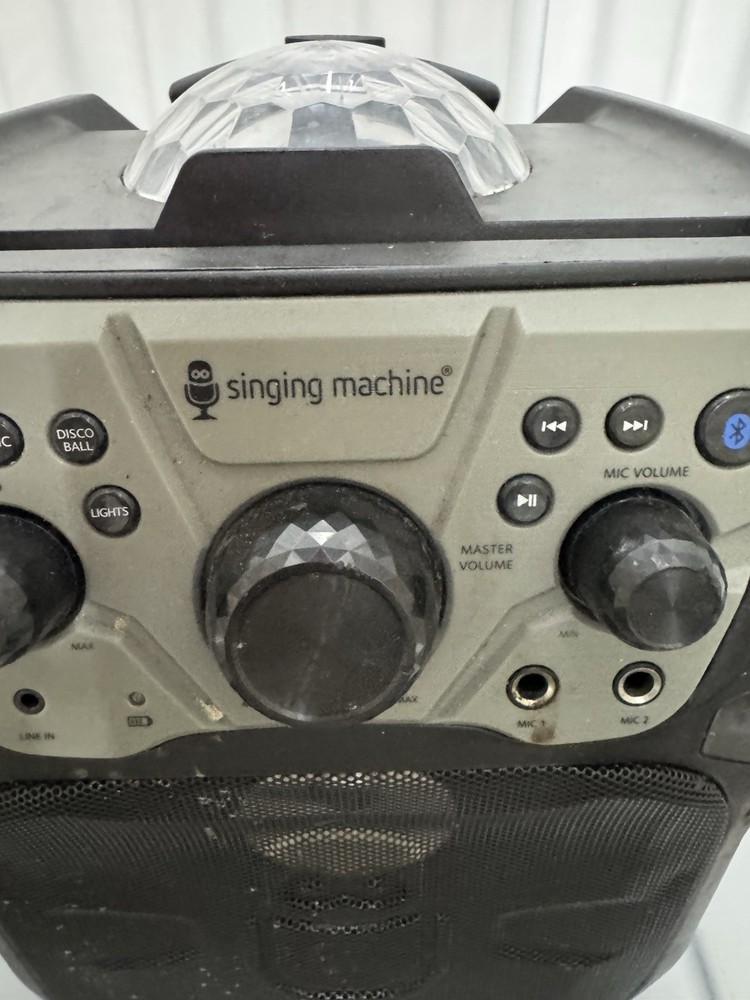 SINGING MAchine disco led KARAOKE SYSTEM BLUETOOTH Untested SKU:C