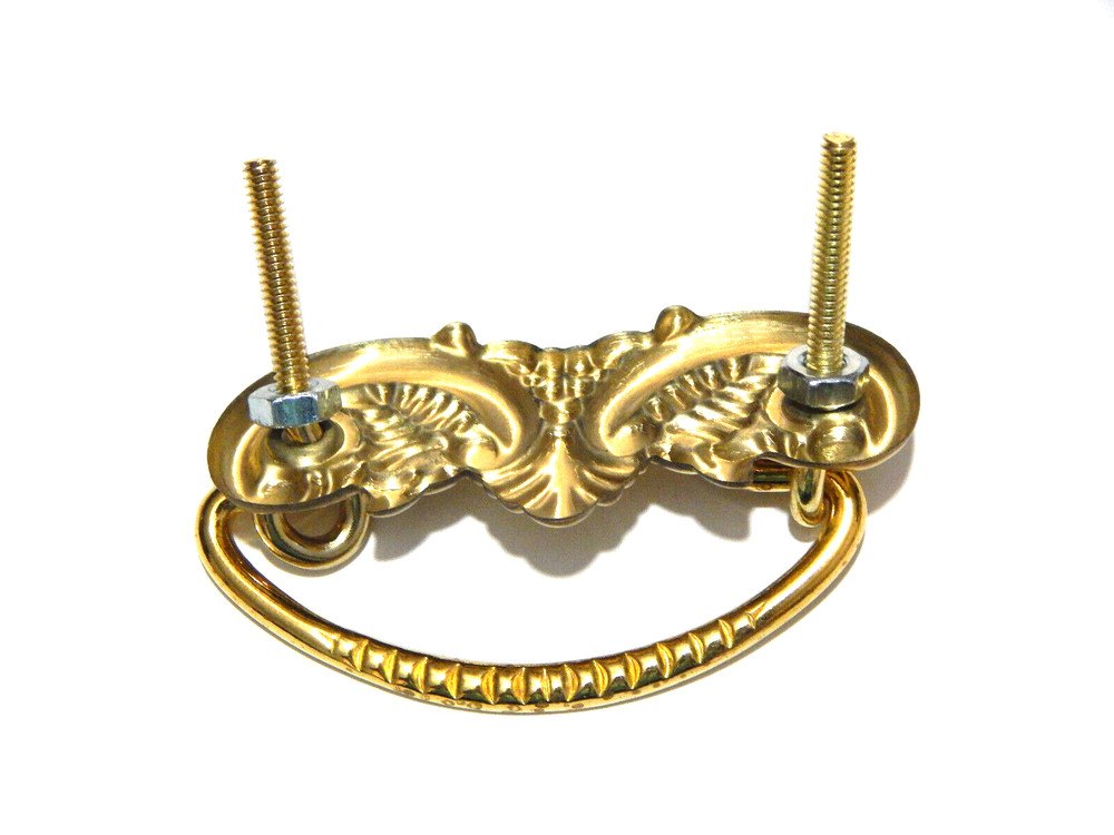 Victorian Brass Drawer Pull For Dresser Chest Vanity