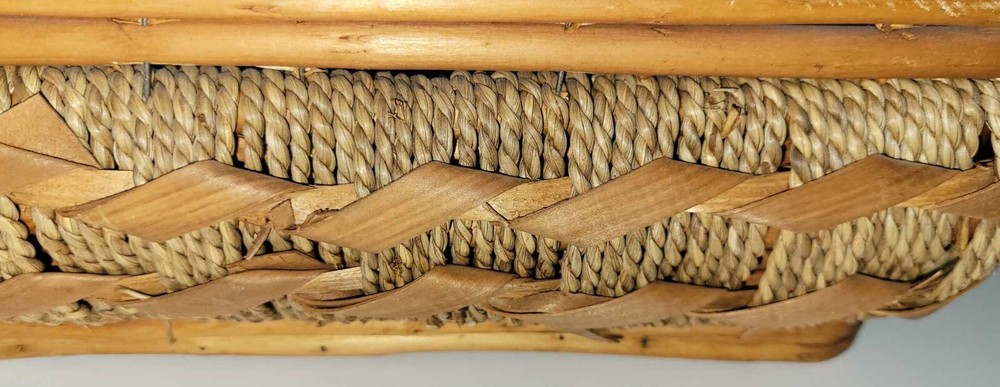 Vintage Nesting Bamboo/Wicker Woven Basket