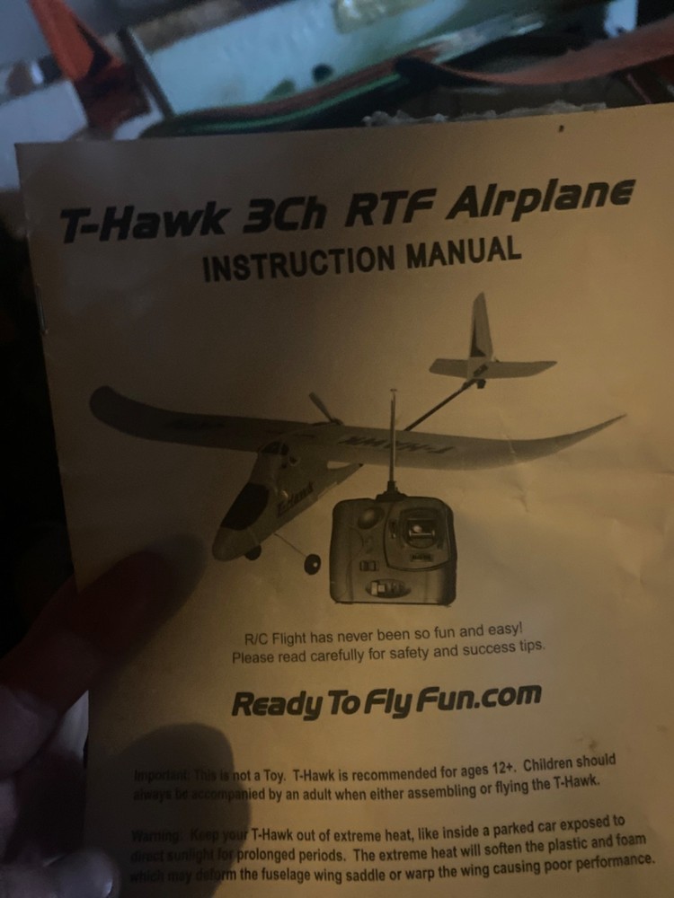 Vintage big electric powered remote control airplane make offer they work