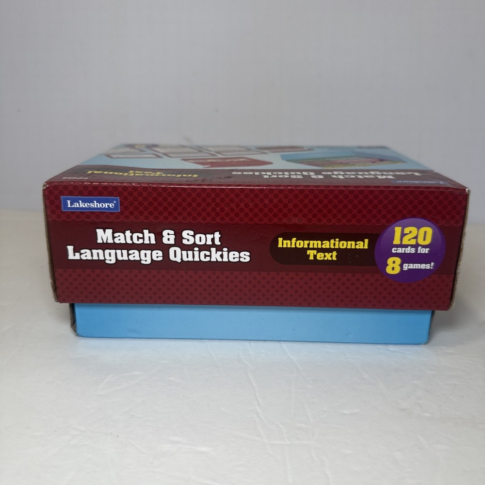 Lakeshore Match & Sort Language Quickies Informational Text Grades 4-5