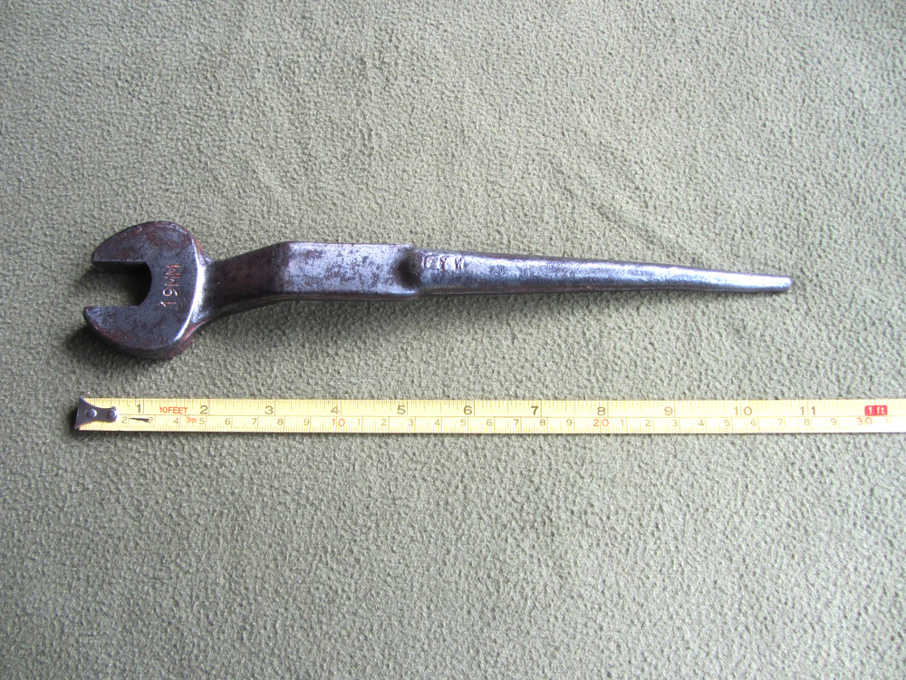 Vintage Open ended cranked Podger Spanner 19mm