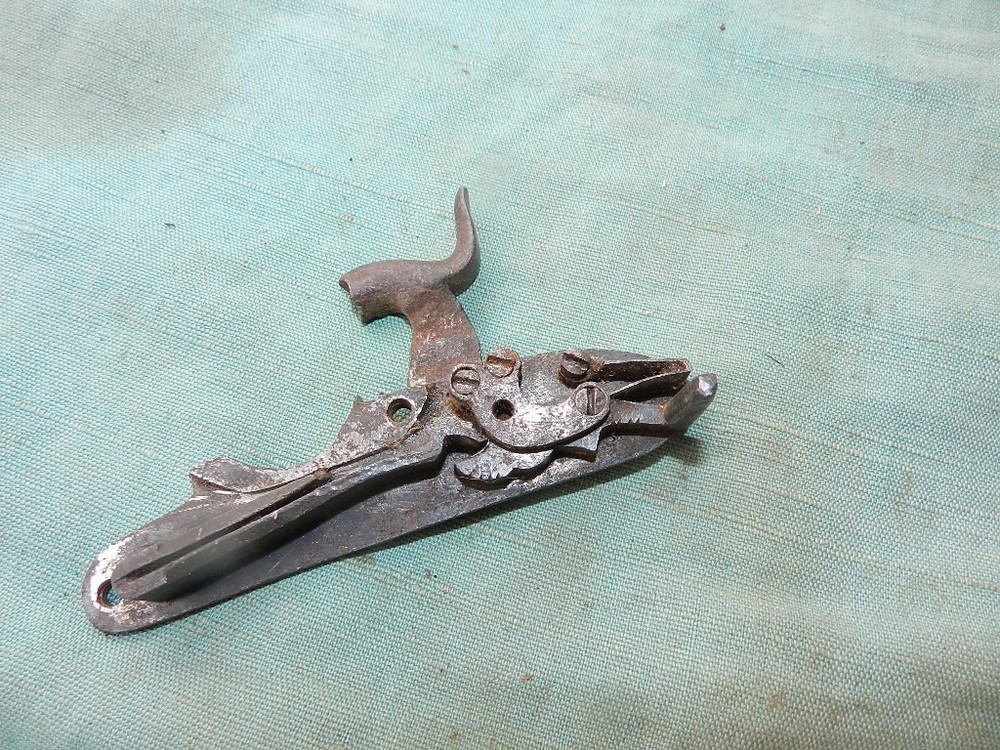 T. Ketland conversion percussion lock with engraved hammer