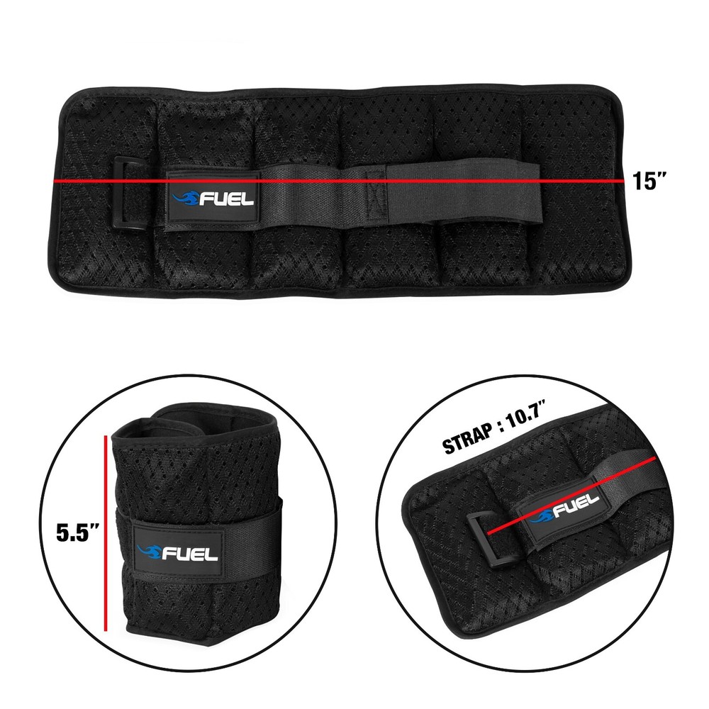 5 10 20lbs Adjustable Arm Leg Weights Wrist Ankle Exercise Gym Workout Training