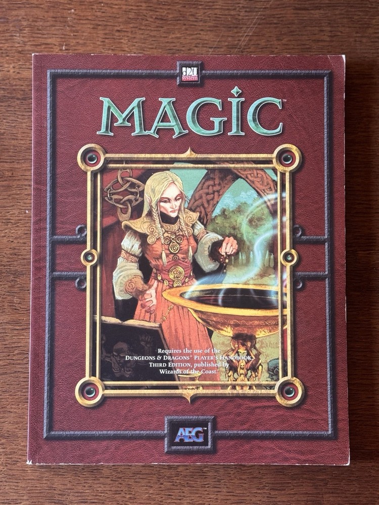 MAGIC AEG D20 D&D Dungeons & Dragons RPG Third Edition Book Softcover