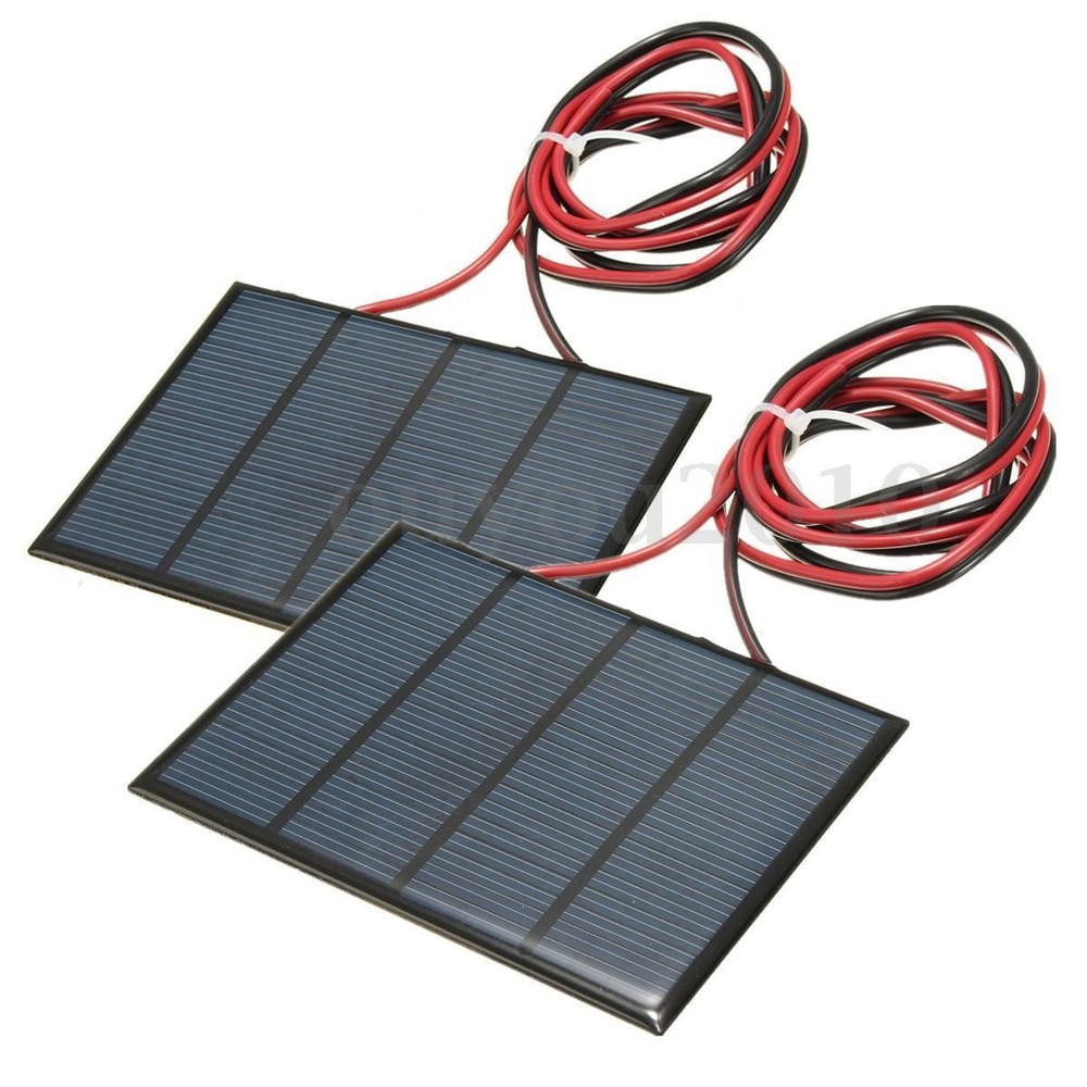 1Pair Solar Panel Cell Module Epoxy Charger For Charging Cellphones DC Batteries