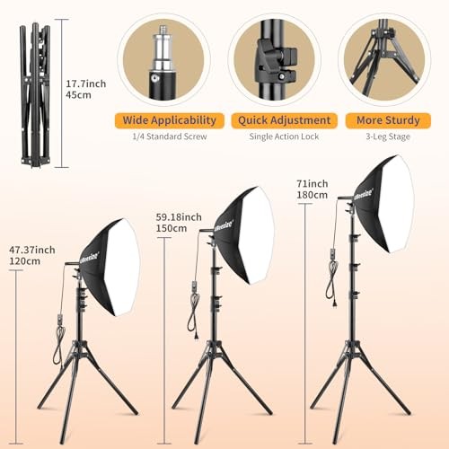 Softbox Photography Lighting Kit, 20'' x 20'' Professional Softbox 1 Pack