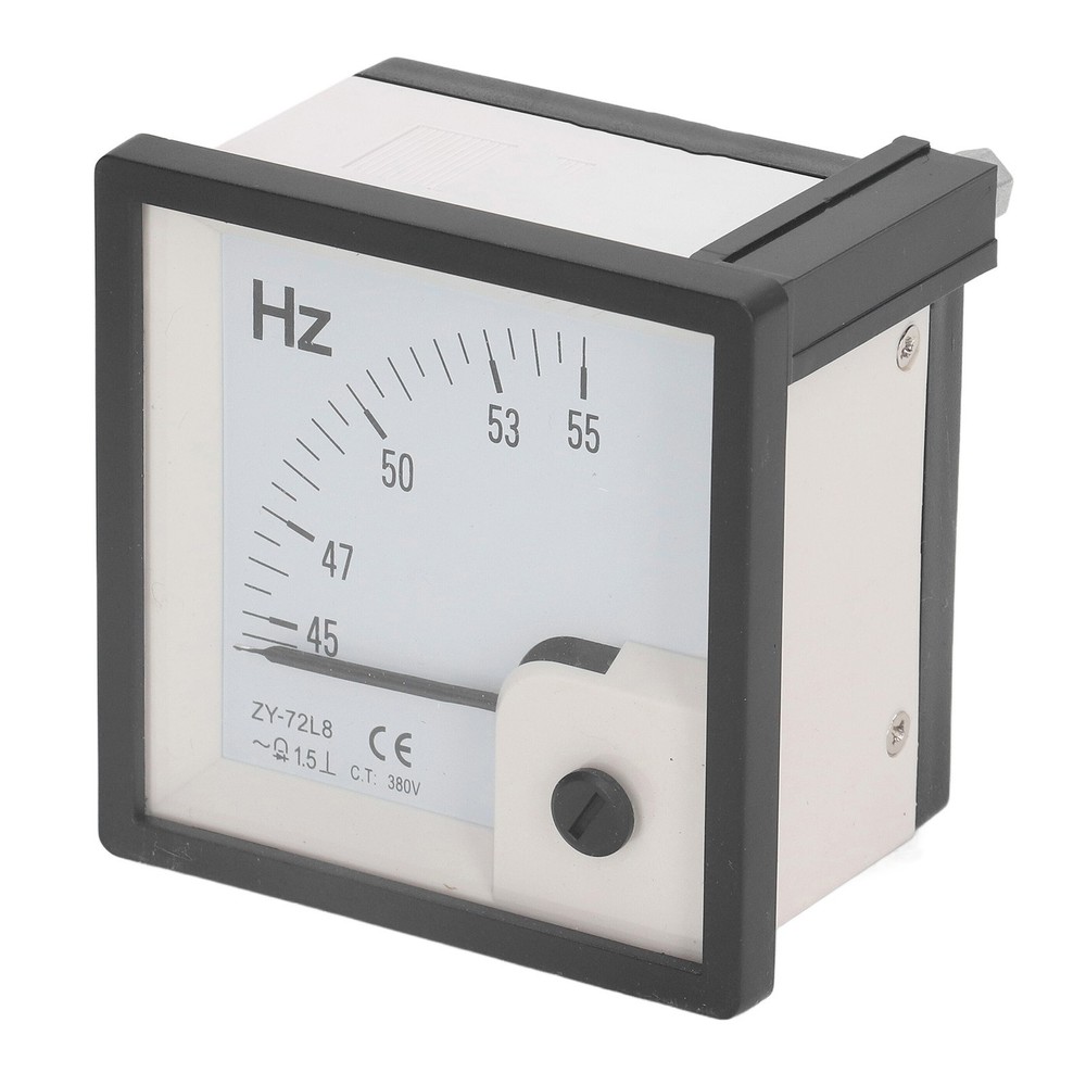 AC Frequency Meter 45 To 55Hz 1.5 Class Accuracy 72x72mm Panel Frequency